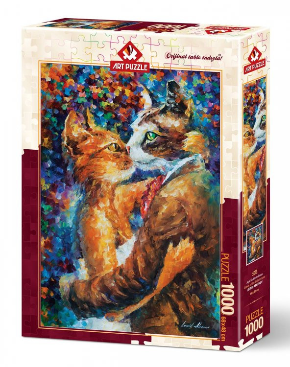 Art Puzzle Aşık Kedilerin Dansı 1000 Parça Puzzle - 2