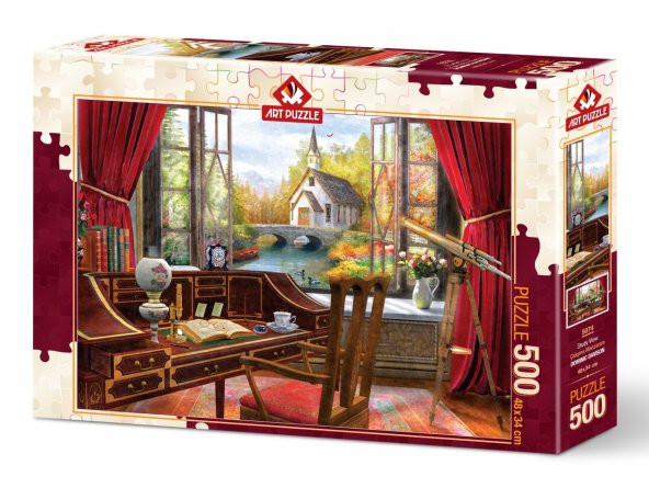 Art Puzzle Çalışma Manzaram 500 Parça Puzzle - 2