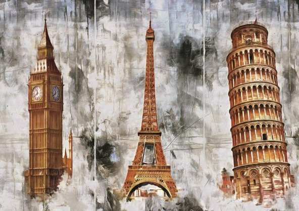 Art Puzzle Üç Şehir Üç Kule 1000 Parça Puzzle - 2
