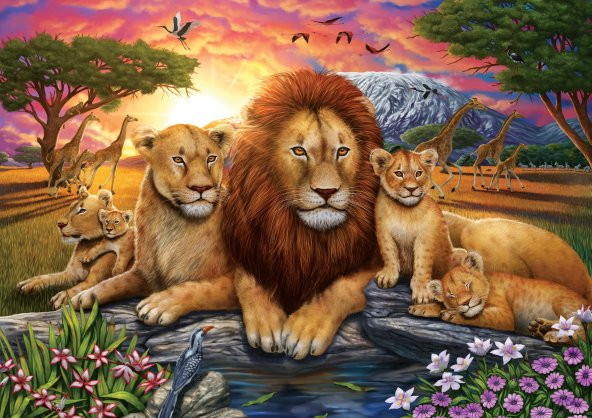 Art Puzzle Aslan Ailesi 1000 Parça Puzzle - 2