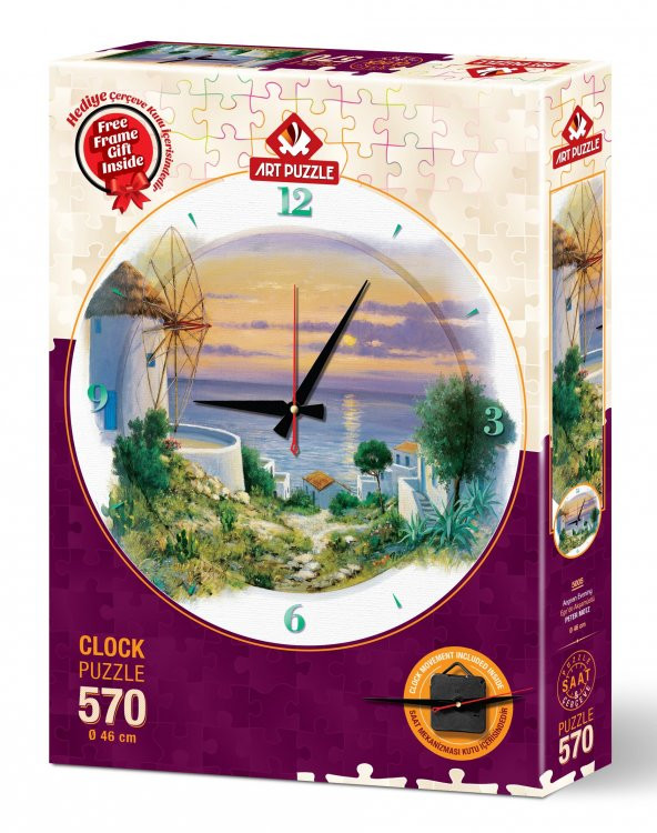 Art Puzzle Egede Akşamüstü 570 Parça Saat Puzzle - 2