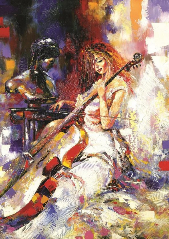 Art Puzzle Cellist 500 Parça Puzzle - Resim 2