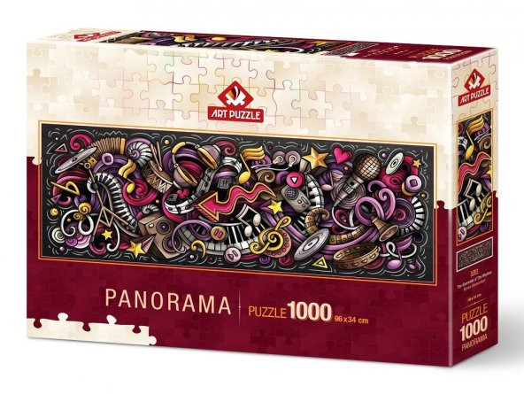 Art Puzzle Ritmin Elementleri 1000 Parça Panorama Puzzle