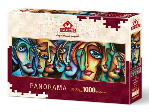 Art Puzzle Hüznü Paylaşanlar  1000 Parça Panorama Puzzle - 2