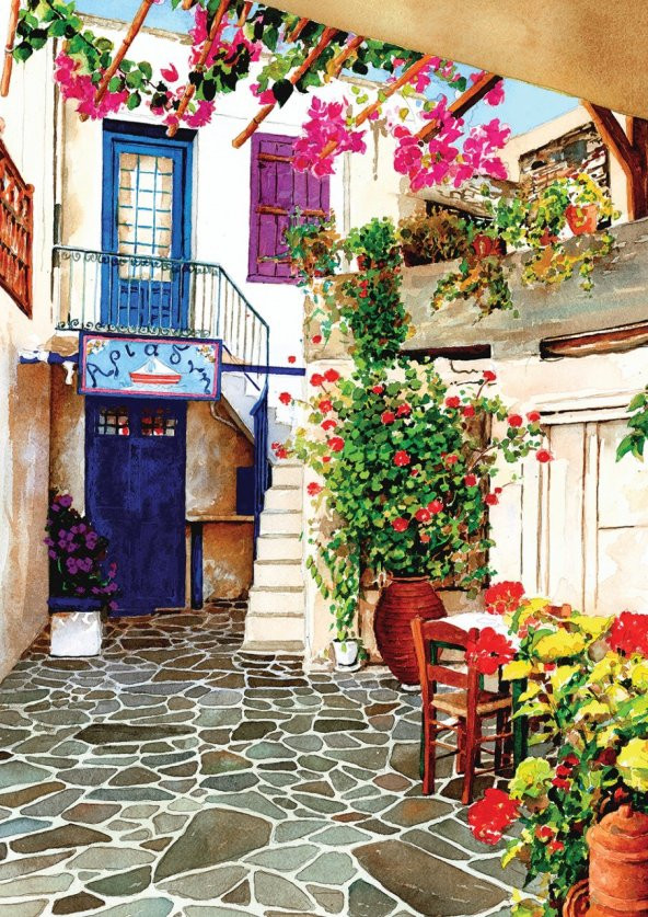 Art Puzzle Çiçekli Avlu 260 Parça Puzzle