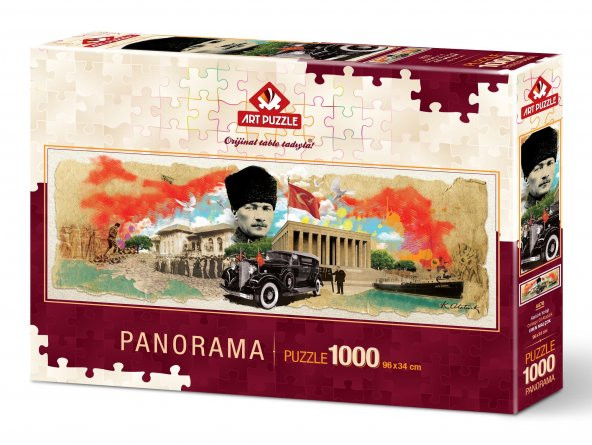 Art Puzzle Atatürk Kolajı 1000 Parça Panorama Puzzle - 2
