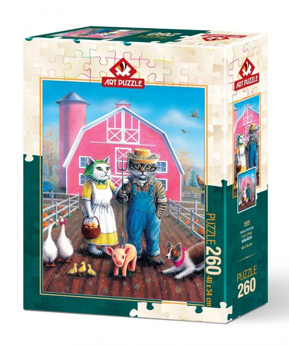 Art Puzzle Kedi Çiftliği 260 Parça Puzzle - 2