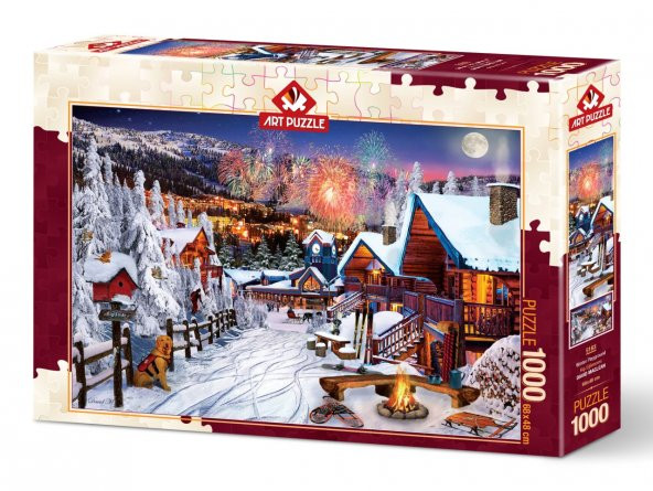Art Puzzle Kış Eğlencesi 1000 Parça Puzzle - 2