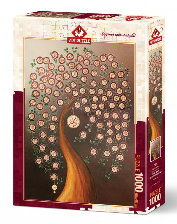 Art Puzzle Allahın 99 İsmi (Esma-Ül Hüsna) 1000 Parça Puzzle - Resim 2