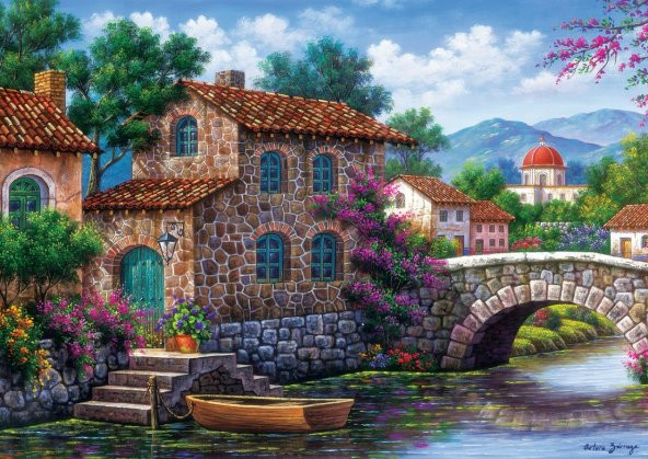 Art Puzzle Çiçekli Kanal 500 Parça Puzzle ürün görseli