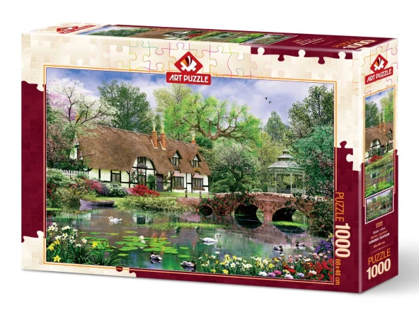 Art Puzzle Nilüfer Çiçekleri 1000 Parça Puzzle - Resim 2