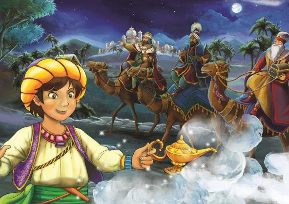 Art Çocuk Puzzle Sihirli Lamba 2x100 Parça Puzzle - 3