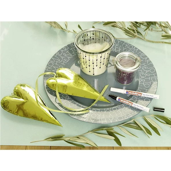 Edding Hobi Sanat Markörü Kalemi Edding 780 Boya Dekorasyon Markörü SİYAH - 3