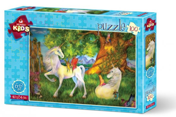 Art Puzzle Sevimli Atlar 100 Parça Yapboz