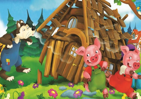 Art Çocuk Puzzle Aç Kurt 24+35 Parça Puzzle - 2