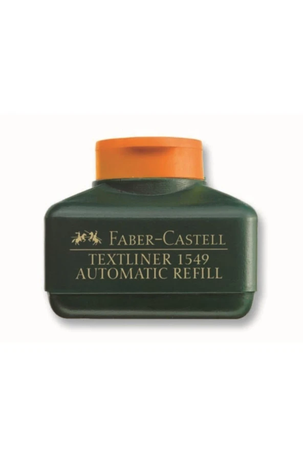 Faber-Castell Fosforlu Kalem Mürekkebi Otamatik Dolum 30 ML Turuncu (4 Lü Paket)