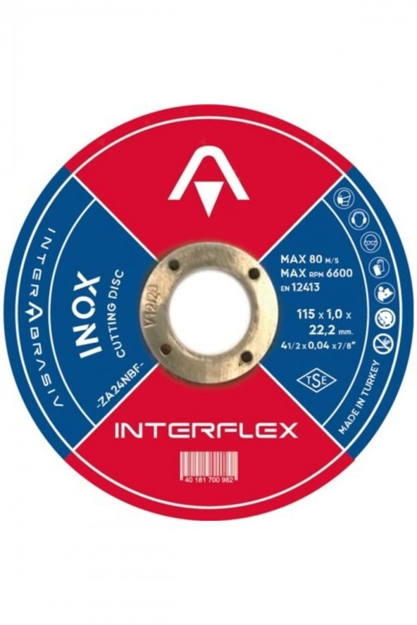 Inox Kesici Disk 115x1.0x22.23 mm 10 Adet