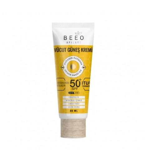 Bee'o Apicare Vücut Güneş Kremi Spf50+ 80 ml