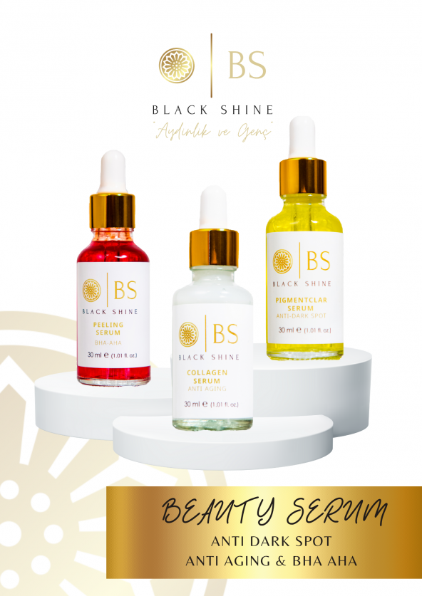 Leke Serumu 30 ml + Collagen serum 30 ml + Peeling Serum 30 ml
