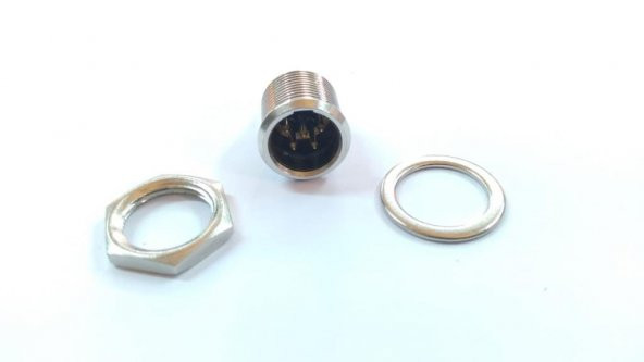 5 Pin Mini XLR Şase Tipi Erkek Konnektör - 4