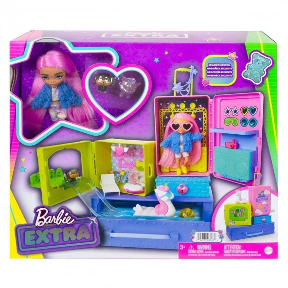 Barbie HDY91 Barbie Extra - Mini Bebekler ve Hayvan Dostlarının Seyahat Maceraları