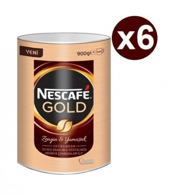 Nescafe Gold 900 Gr Granül Kahve X 6 Adet
