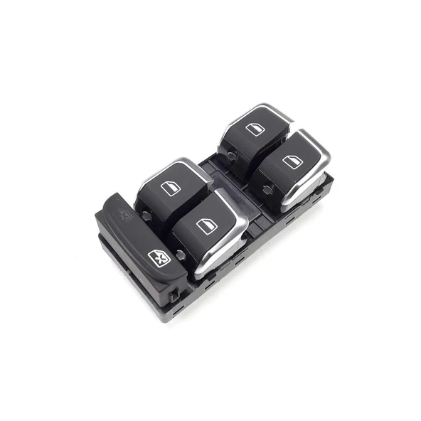 Audi A4 2013-2015 Sol Ön Kapı Dörtlü Cam Düğmesi Krom 8K0959851F