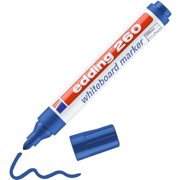 Edding Silinebilir Beyaz Tahta Kalemi Edding 260 MAVİ