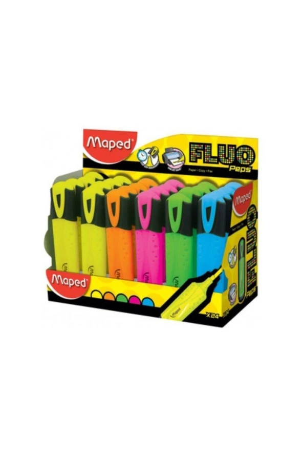 Maped Fosforlu Kalem İşaret Kalemi Mono (28 Li Paket)
