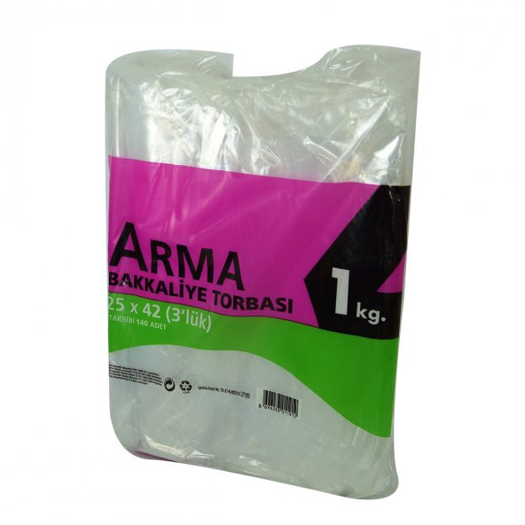 Naksan Naylon Torba Arma Şeffaf Bakkaliye Kuruyemiş Şeker Torbası 25x42 (3 lik ) Takribi 140 Adet 1000 Gr - 5