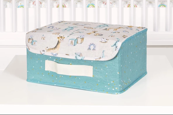 Baby Çok Amaçlı Kapaklı Düzenleyici Kutu Organizer (Mini, Mavi) ürün görseli