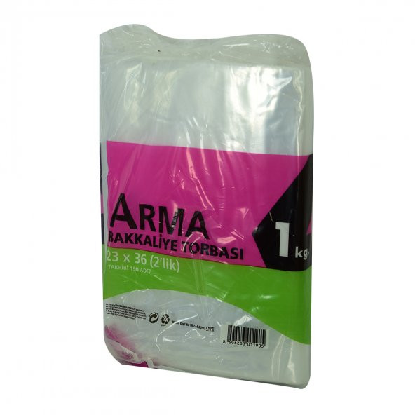 Naylon Torba Arma Şeffaf Bakkaliye Kuruyemiş Şeker Torbası 23x36 (2 lik ) Takribi 190 Adet 1000 Gr - 3