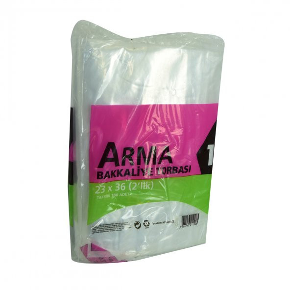 Naylon Torba Arma Şeffaf Bakkaliye Kuruyemiş Şeker Torbası 23x36 (2 lik ) Takribi 190 Adet 1000 Gr - 5