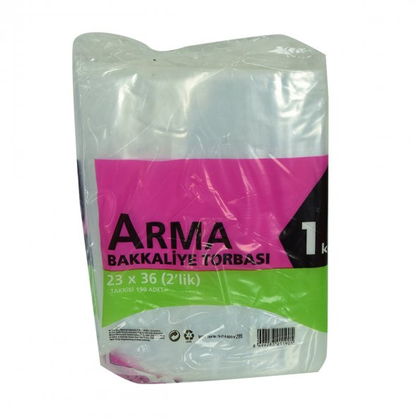 Naksan Naylon Torba Arma Şeffaf Bakkaliye Kuruyemiş Şeker Torbası 23x36 (2 lik ) Takribi 190 Adet 1000 Gr - 4