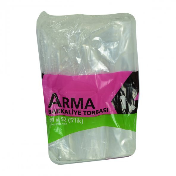 Naylon Torba Arma Şeffaf Bakkaliye Kuruyemiş Şeker Torbası 30x52 (5 lik ) Takribi 85 Adet 1000 Gr - 4