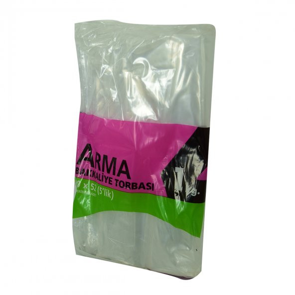 Naksan Naylon Torba Arma Şeffaf Bakkaliye Kuruyemiş Şeker Torbası 30x52 (5 lik ) Takribi 85 Adet 1000 Gr - 2