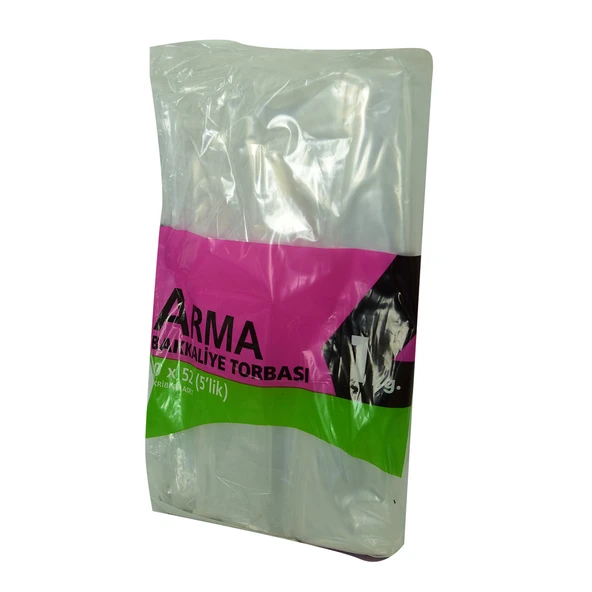 Naylon Torba Arma Şeffaf Bakkaliye Kuruyemiş Şeker Torbası 30x52 (5 lik ) Takribi 85 Adet 1000 Gr - Resim 5