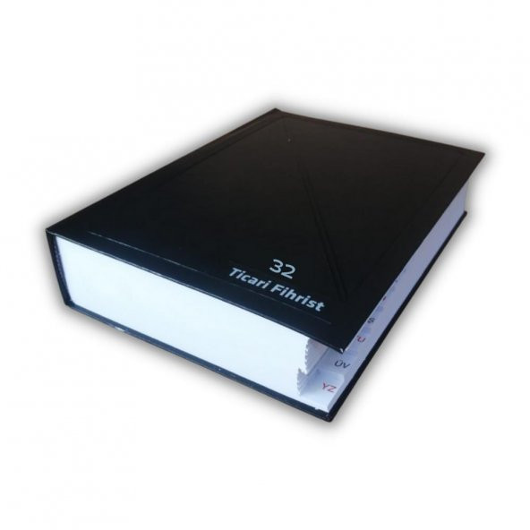 Fihrist Ticari 32li 16x23 Siyah Cilt Bezli 1 Adet Artlantis Ticari Firhist Siyah 16*23
