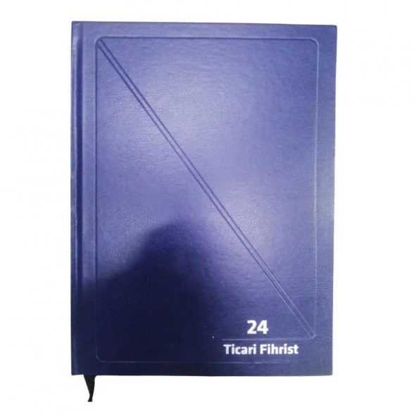 Fihrist Ticari 24lü 16x23 Lacivert Cilt Bezli 1 Adet Artlantis Ticari Firhist Lacivert 16*23 - 2