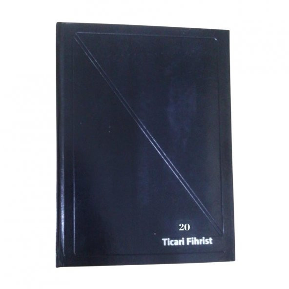 Fihrist Ticari 20li 16x23 Siyah Cilt Bezli 1 Adet Artlantis Ticari Firhist Siyah 16*23 - 2