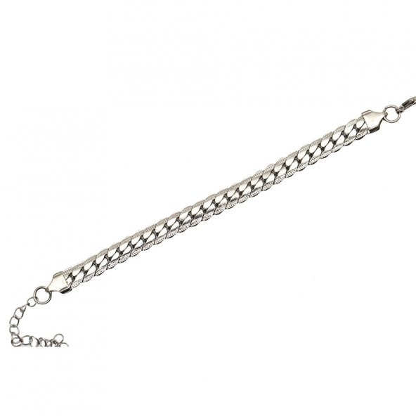 Nipora Silver Renk Çelik Kadın Snake Bileklik - 6