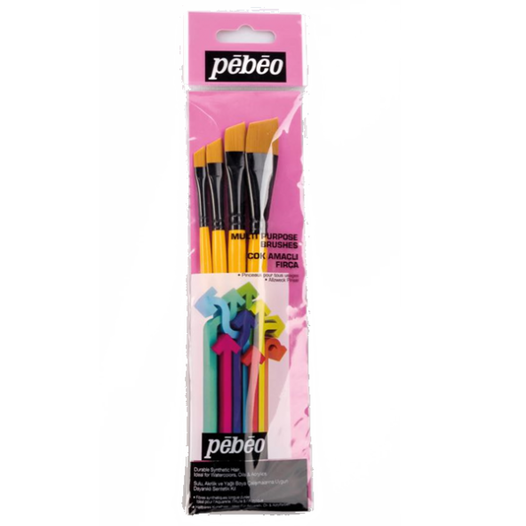 Pebeo Fırça Seti Angular No:1/4-3/8-1/2-5/8 4 LÜ SET-9 - 2