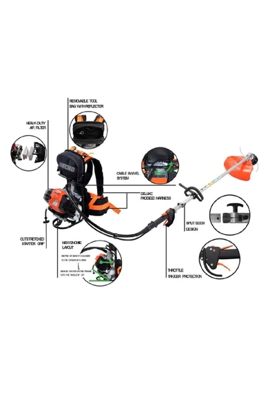 Echo Rm 520 Es Benzinli Sırt Tırpan Makinesi - 2