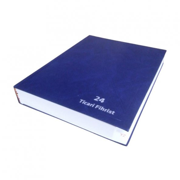 Fihrist Ticari 24lü 20x28 Lacivert Cilt Bezli 1 Adet Artlantis Ticari Firhist Lacivert 20*28