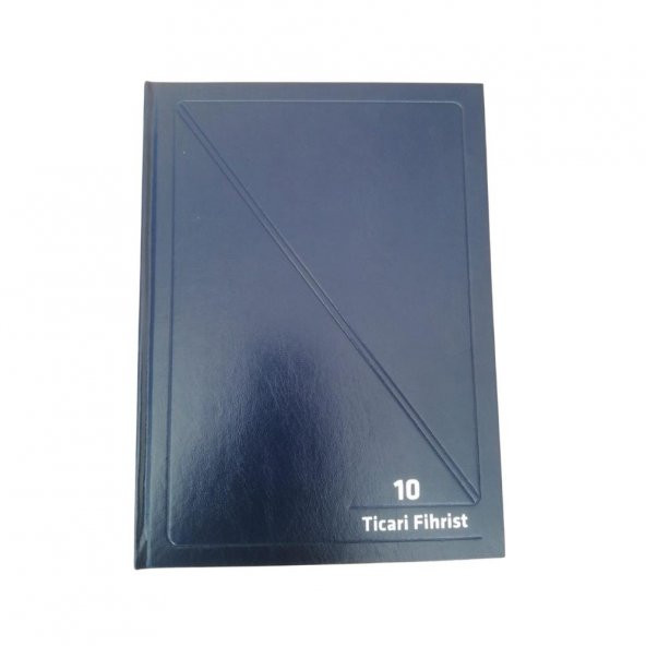Fihrist Ticari 10lu 20x28 Lacivert Cilt Bezli 1 Adet Artlantis Ticari Firhist Lacivert 20*28 - 2