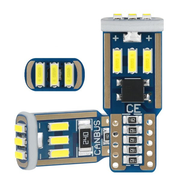 Dekoratif led ampul T10-24SMD 12V çift - beyaz / LAAM860 - 2