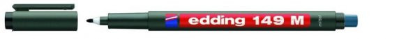 Edding Asetat Kalemi Silgili E-149M Mavi 10 Lu - 5