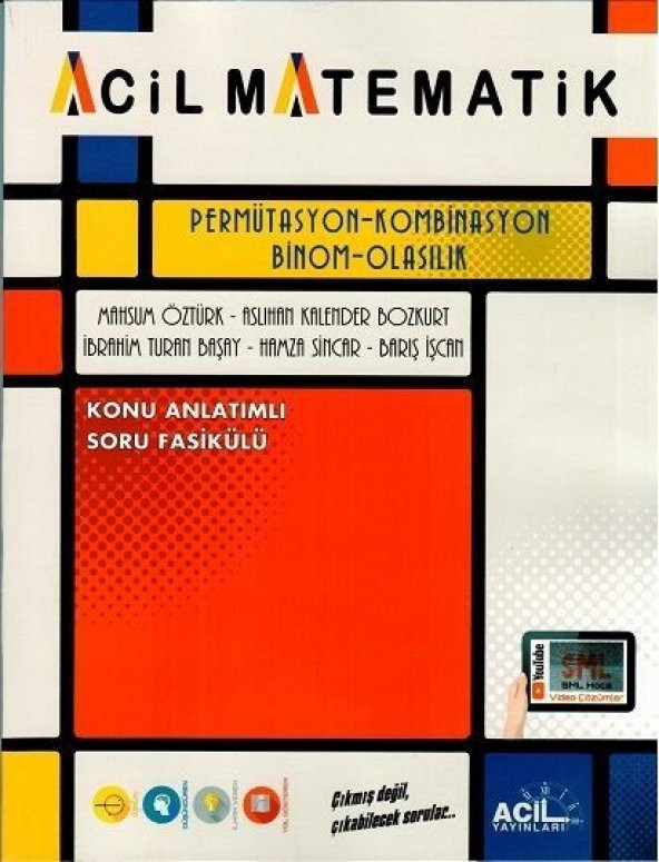 Permütasyon Kombinasyon Binom Olasılık Acil Yayınları