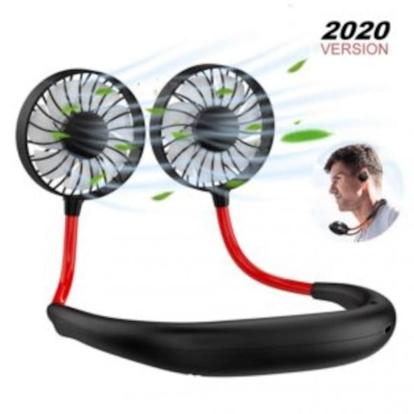 Boyun Askılı Kablosuz Şarjlı Taşınabilir Mini Fan Vantilatör - 11