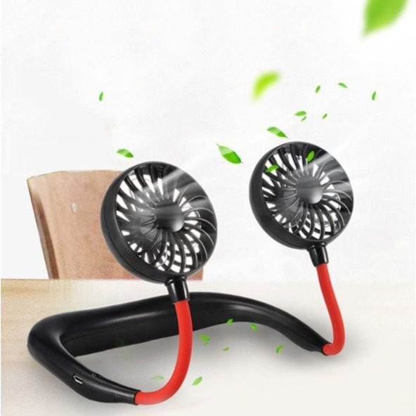 Boyun Askılı Kablosuz Şarjlı Taşınabilir Mini Fan Vantilatör - 12